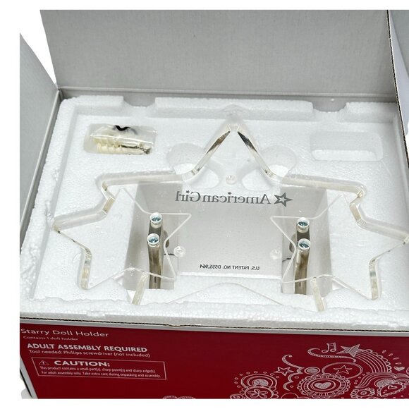 American Girl Doll Stand Truly Me Clear Acrylic New in Box - Picture 3 of 9
